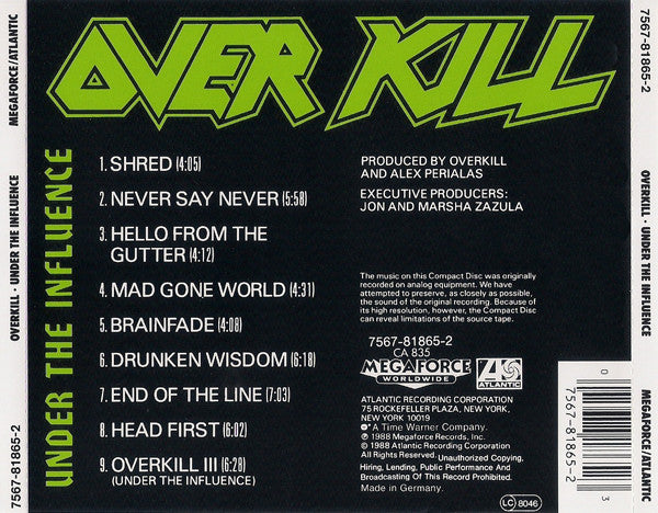 Overkill – Under The Influence