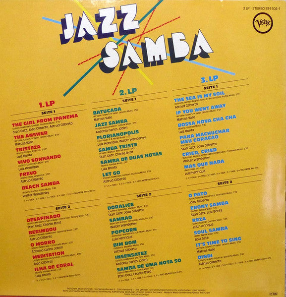 Various – Jazz Samba, 3xLP