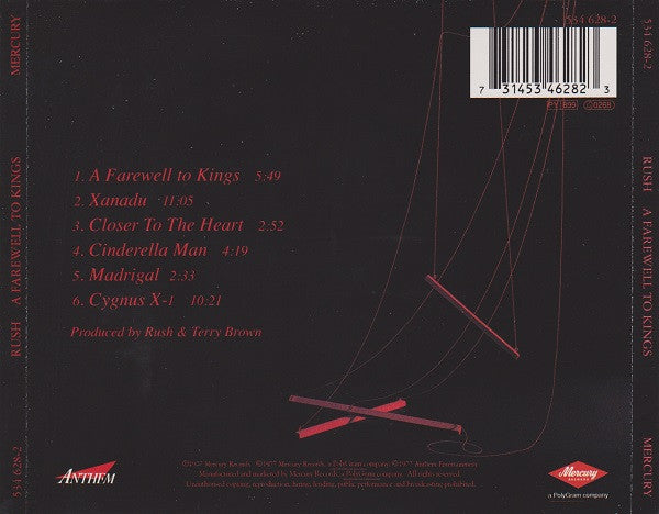 Rush – A Farewell To Kings, The Rush Remasters Serie