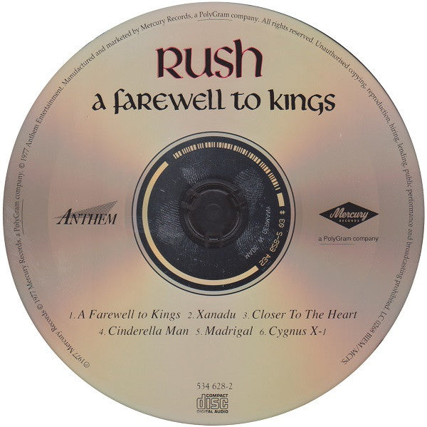 Rush – A Farewell To Kings, The Rush Remasters Serie