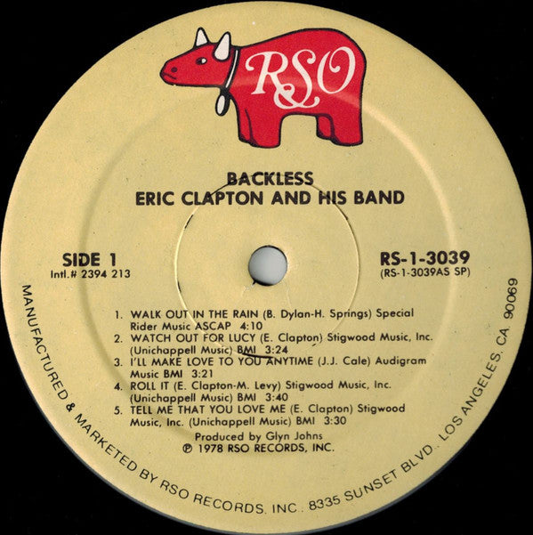 Eric Clapton – Backless , Gatefold