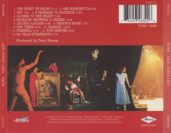 Rush – Exit...Stage Left
