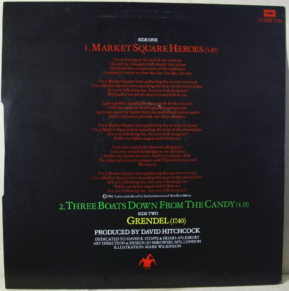 Marillion – Market Square Heroes , 33 ⅓ RPM, Single, Black Labels