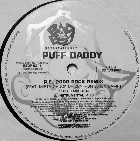 Puff Daddy – P. E. 2000 Rock Remix , 12", Promo