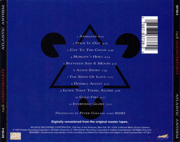 Rush – Counterparts, The Rush Remasters Serie