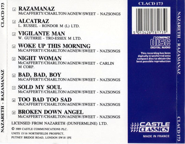 Nazareth – Razamanaz