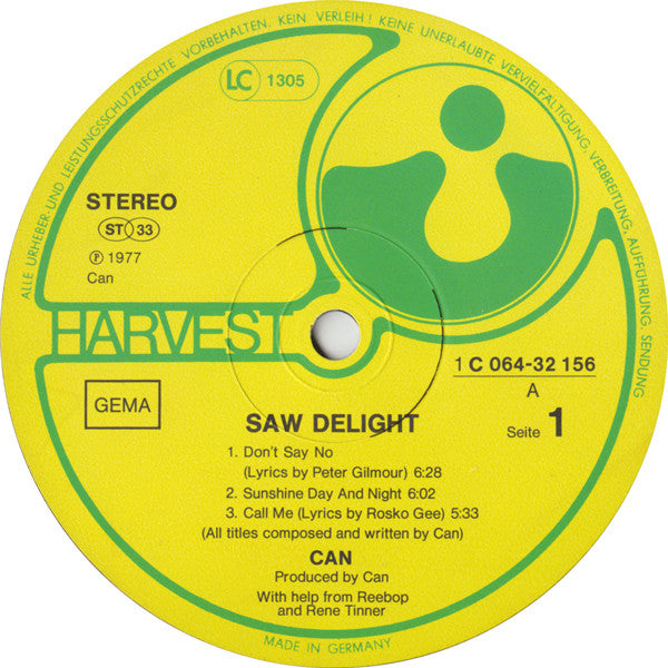Can – Saw Delight