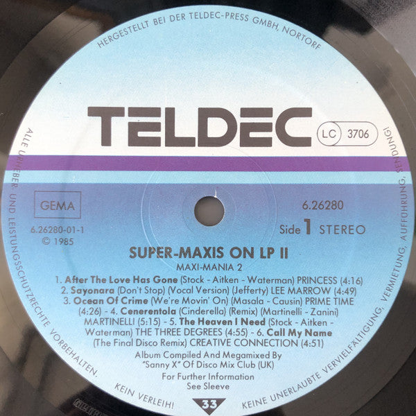 Super Maxis On LP - Maxi-Mania II