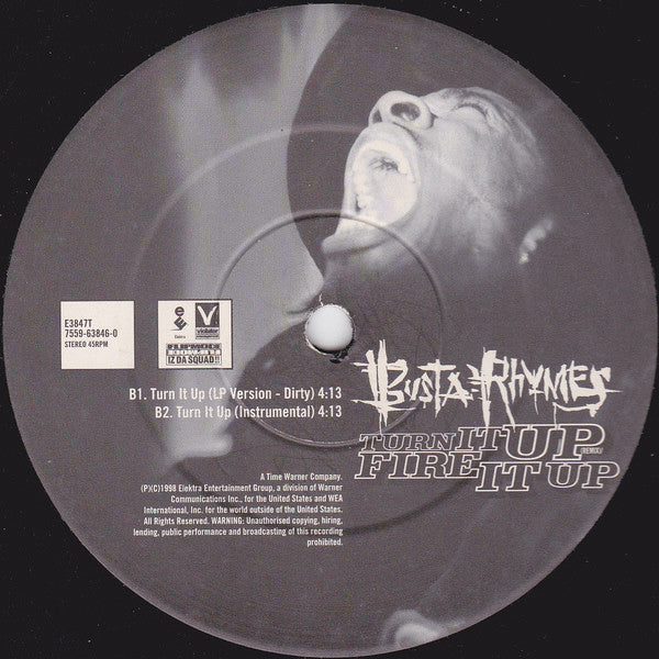 Busta Rhymes – Turn It Up (Remix) / Fire It Up , 45 RPM , Maxi