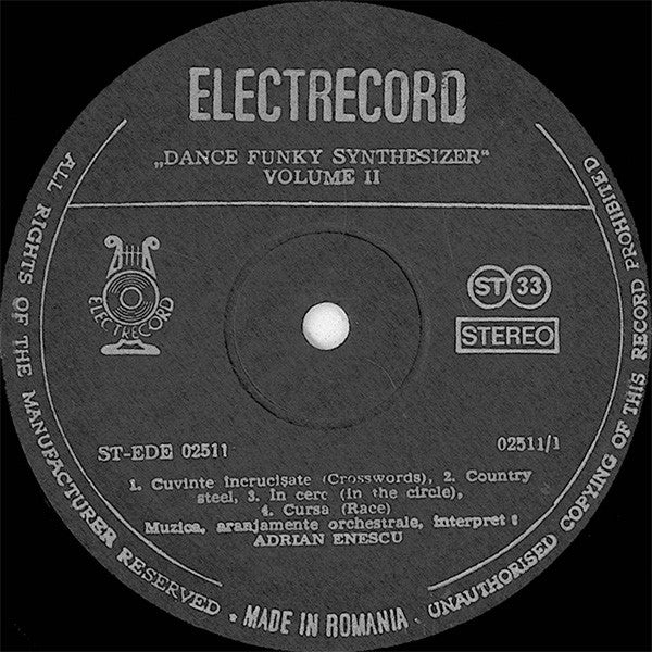 Adrian Enescu – Dance Funky Synthesizer Volume 2