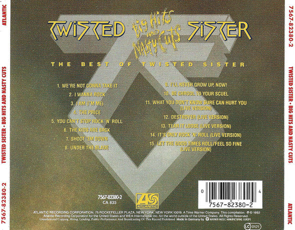 Twisted Sister – Big Hits And Nasty Cuts - The Best Of Twisted Sister