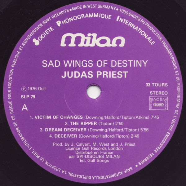 Judas Priest – Sad Wings Of Destiny