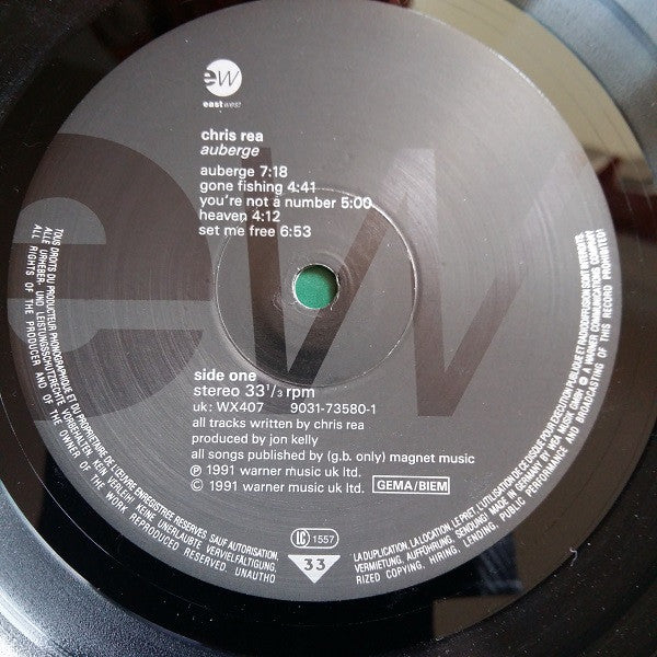 Chris Rea – Auberge , 1 press , Germany