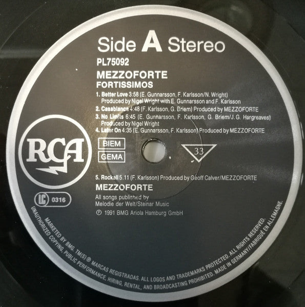 Mezzoforte – Fortissimos