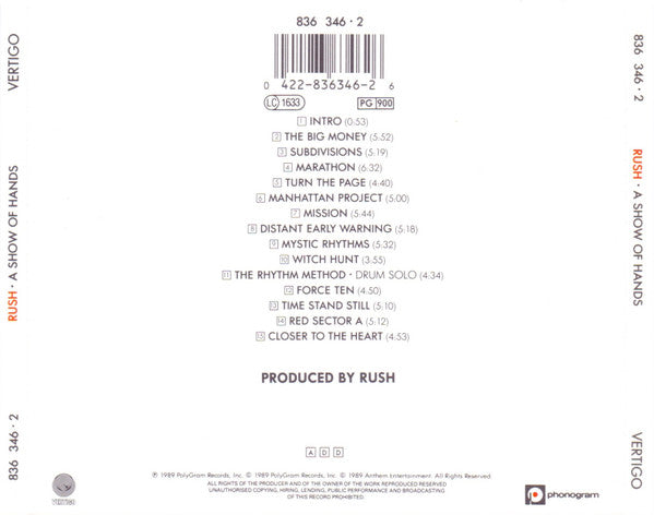 Rush – A Show Of Hands