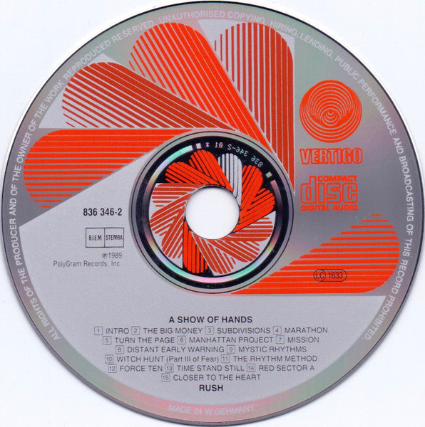 Rush – A Show Of Hands
