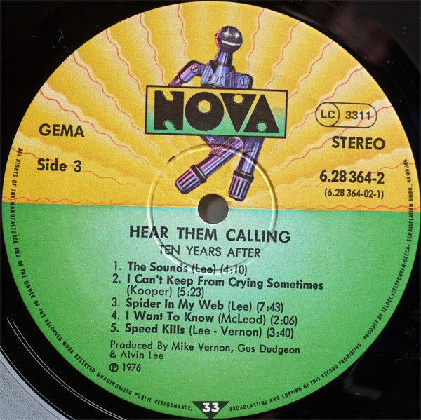 Ten Years After – Hear Them Calling , 2LP , Gatefold