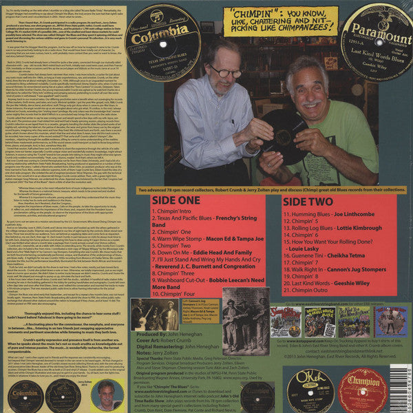 Jerry Zolten & R. Crumb* – Chimpin' The Blues , color vinyl