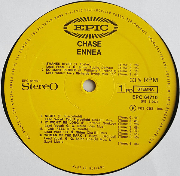 Chase – Ennea , Gatefold