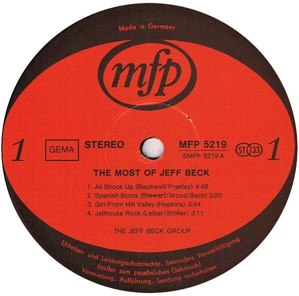 The Jeff Beck Group* – The Most Of Jeff Beck
