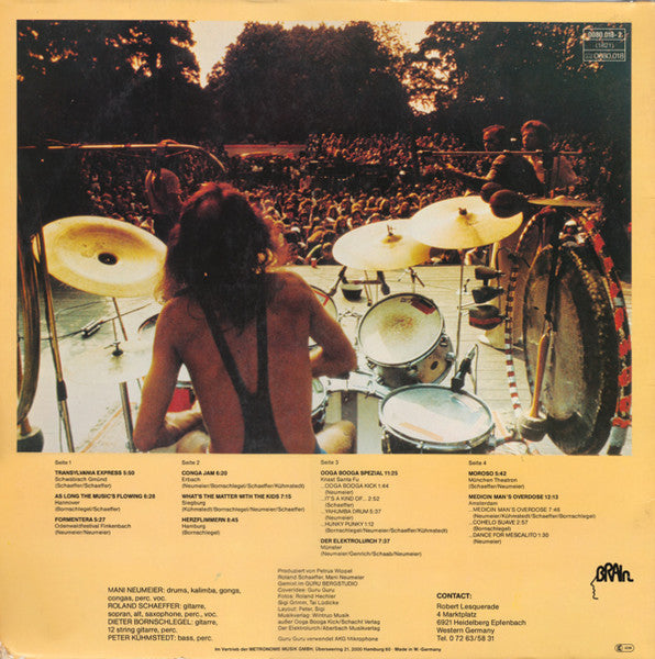 Guru Guru – Live , 2LP , Gatefold