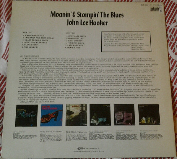 John Lee Hooker – Moanin' And Stompin' Blues