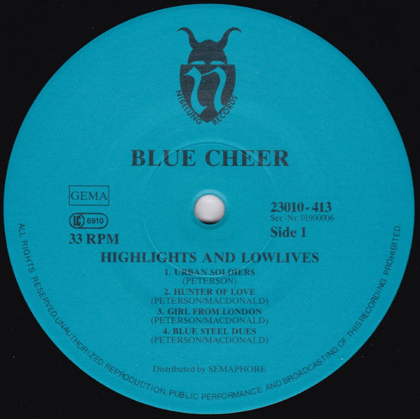 Blue Cheer – Highlights And Lowlives