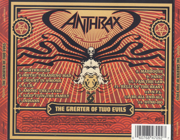 Anthrax – The Greater Of Two Evils