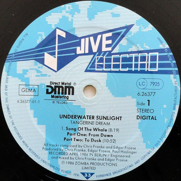 Tangerine Dream – Underwater Sunlight , DMM