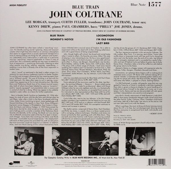 John Coltrane – Blue Train , Blue Note Records 75th Anniversary , 180 gram