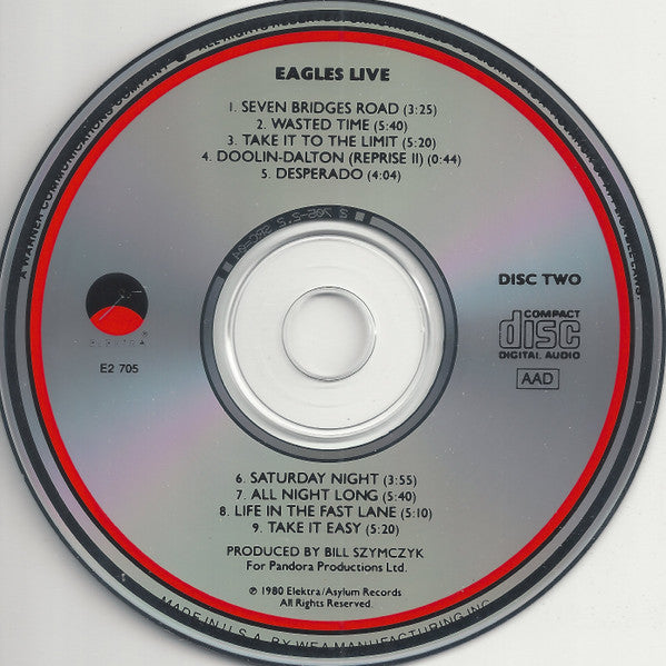 Eagles – Eagles Live , 2 CD , Club Edition , US