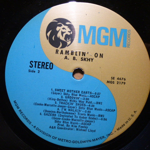 A. B. Skhy – Ramblin' On , 1 press US