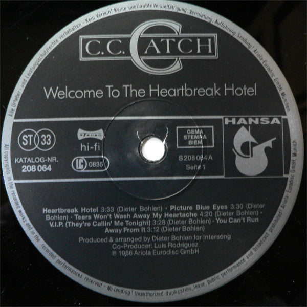 C.C. Catch – Welcome To The Heartbreak Hotel