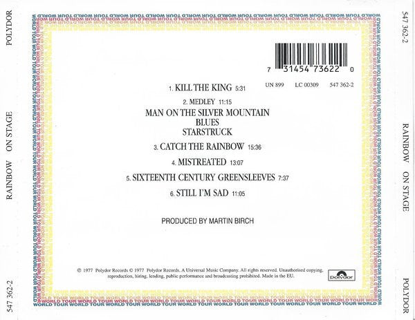 Rainbow – On Stage, The Rainbow Remasters Serie