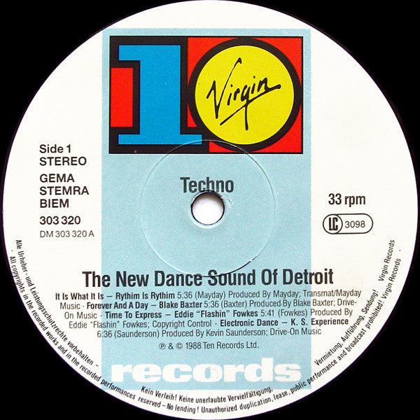Techno · The New Dance Sound Of Detroit , 2LP , Gatefold
