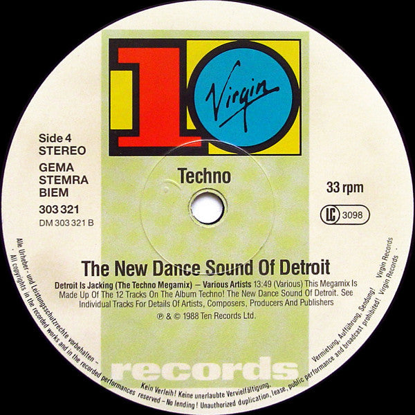 Techno · The New Dance Sound Of Detroit , 2LP , Gatefold