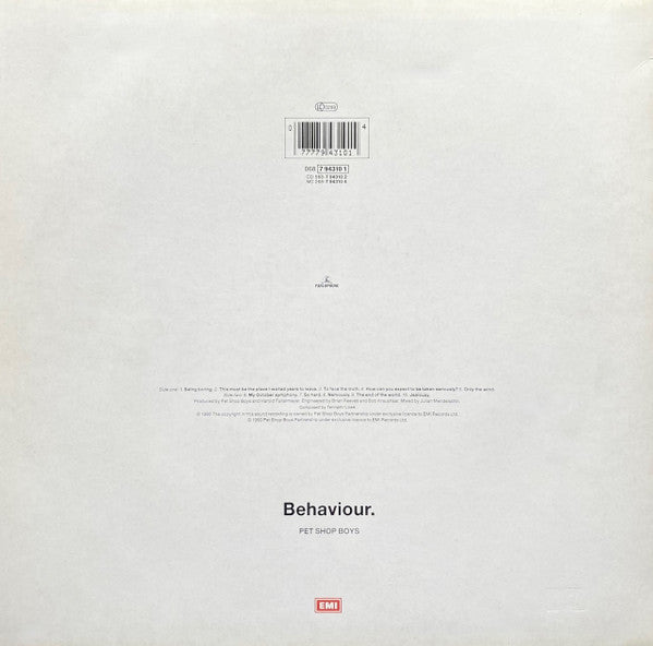 Pet Shop Boys – Behaviour