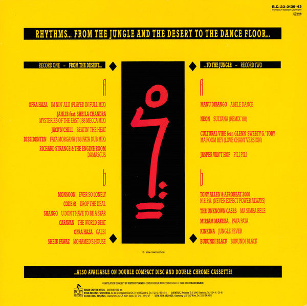 Ethno Beats (Rhythms... From The Jungle And The Desert To The Dance Floor...) 2LP, gatefold