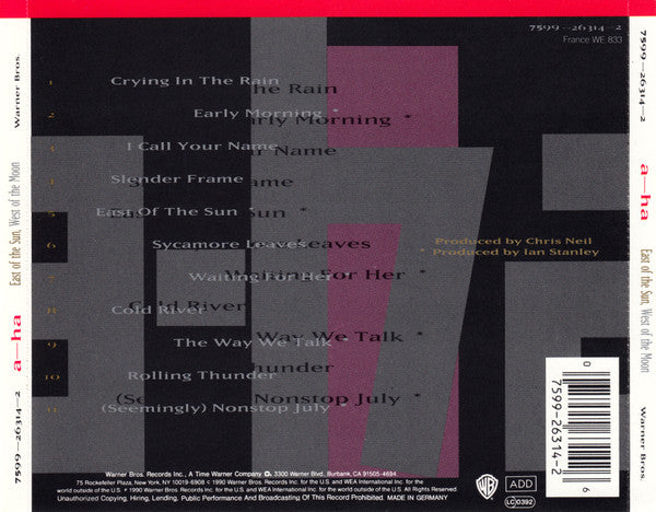 a-ha – East Of The Sun West Of The Moon