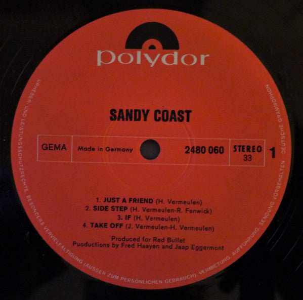 Sandy Coast – Sandy Coast , 1 press , Holland , 1971