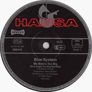 Blue System – My Bed Is Too Big , 45 RPM, Maxi-Single