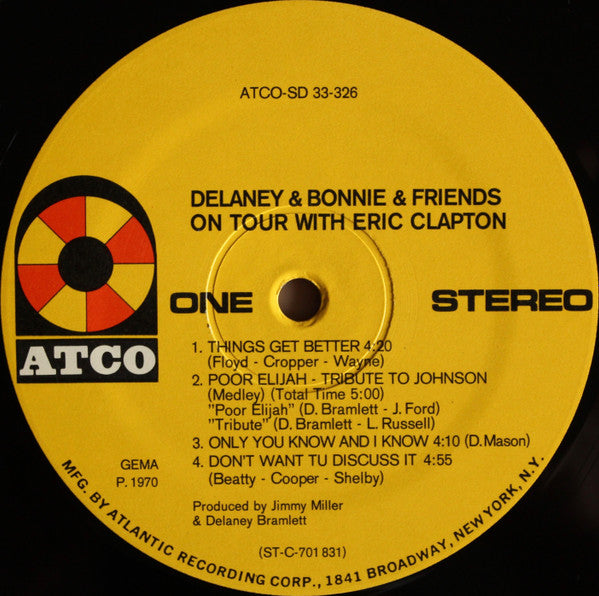 Delaney & Bonnie & Friends With Eric Clapton – On Tour