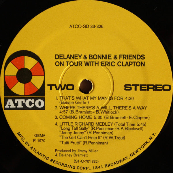 Delaney & Bonnie & Friends With Eric Clapton – On Tour