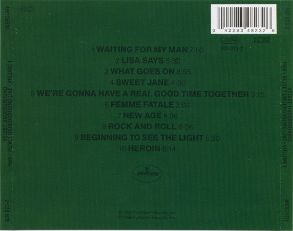 Velvet Underground* – 1969 - Velvet Underground Live With Lou Reed - Volume 1