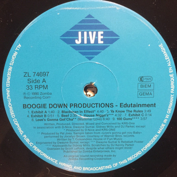 Boogie Down Productions – Edutainment