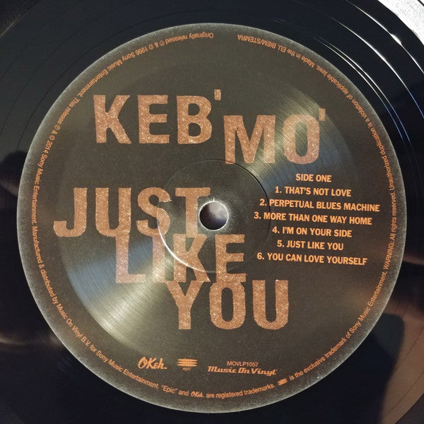 Keb' Mo' – Just Like You , 180 gram