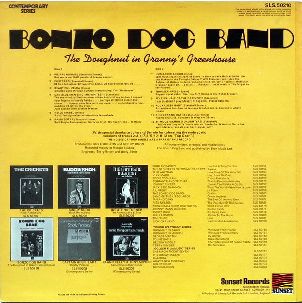 Bonzo Dog Band* – The Doughnut In Granny's Greenhouse