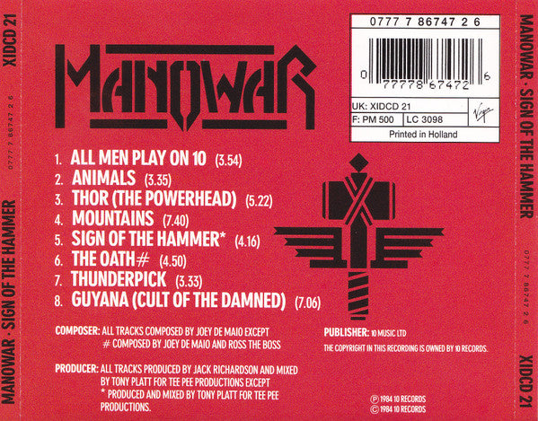 Manowar – Sign Of The Hammer