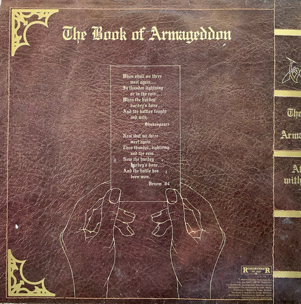 Venom– At War With Satan, Gatefold
