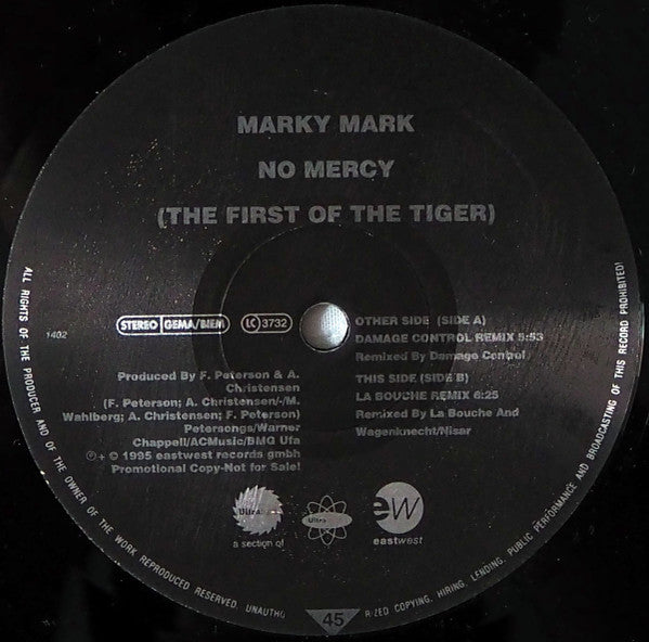 Marky Mark – No Mercy (The Fist Of The Tiger) , Maxi , 45 rpm